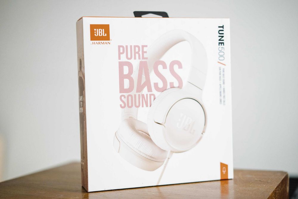 Słuchawki JBL Harman Tune 500 w kolorze pudrowego różu. NOWE!!!