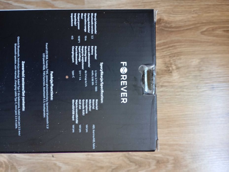 Głośnik Bluetooth Forever nowy