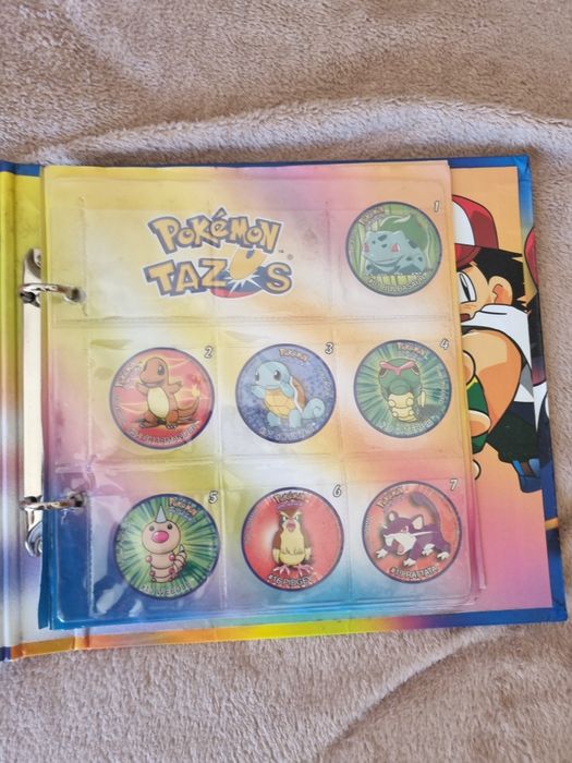 Caderneta album tazos pokemon
