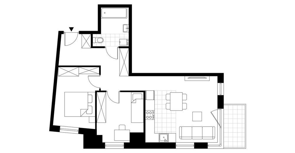 3-pokojowy apartament 54m2 + balkon