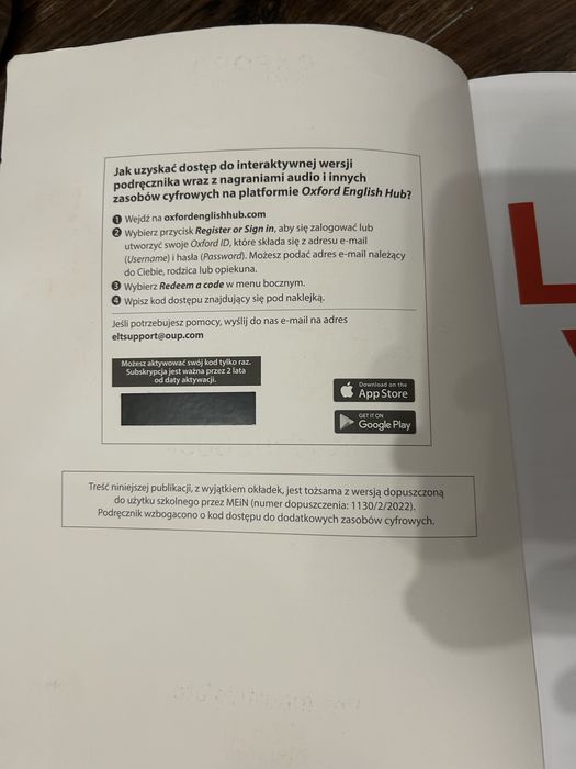 Ksiazka Live Vison A1/B1