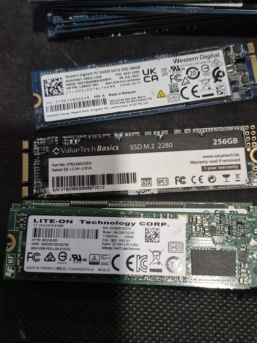 Dysk SSD M2  256GB (2280) Mix firm.