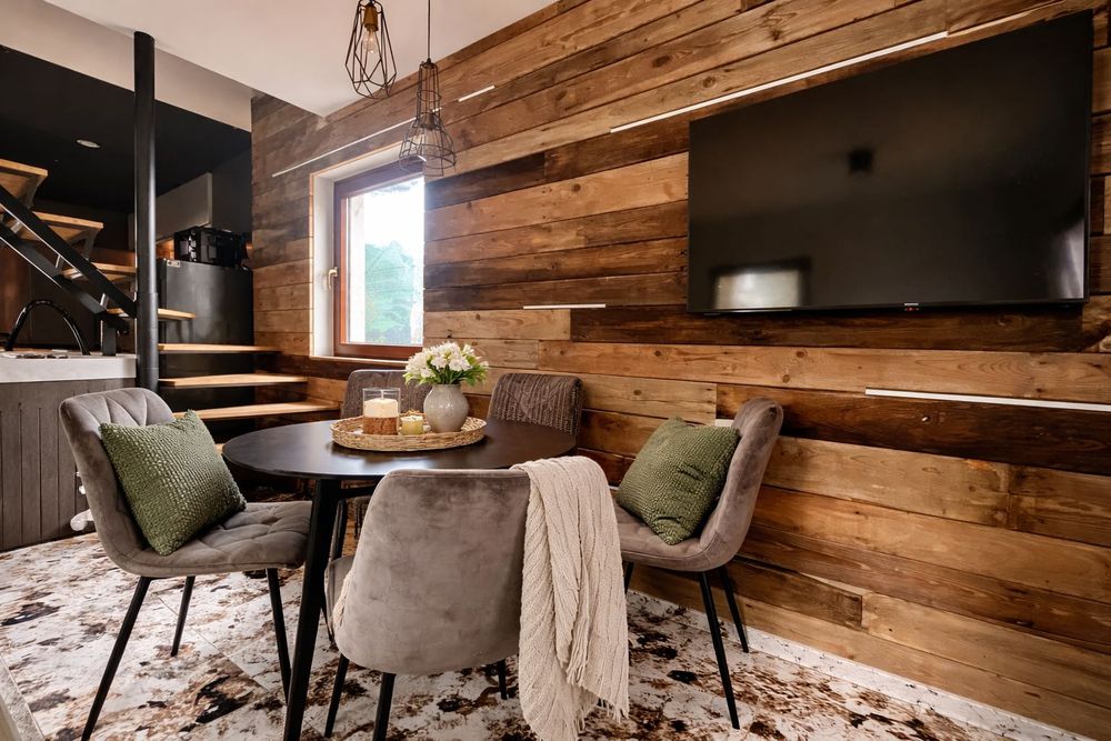 Domek w lesie | Prywatne Jacuzzi i Sauna na wyłączność | Miejsce na ognisko