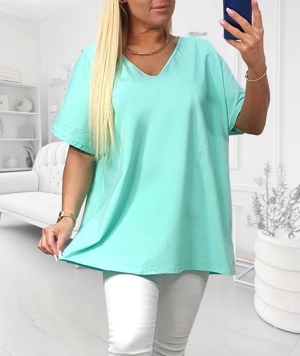 bluzka plus size bawełna