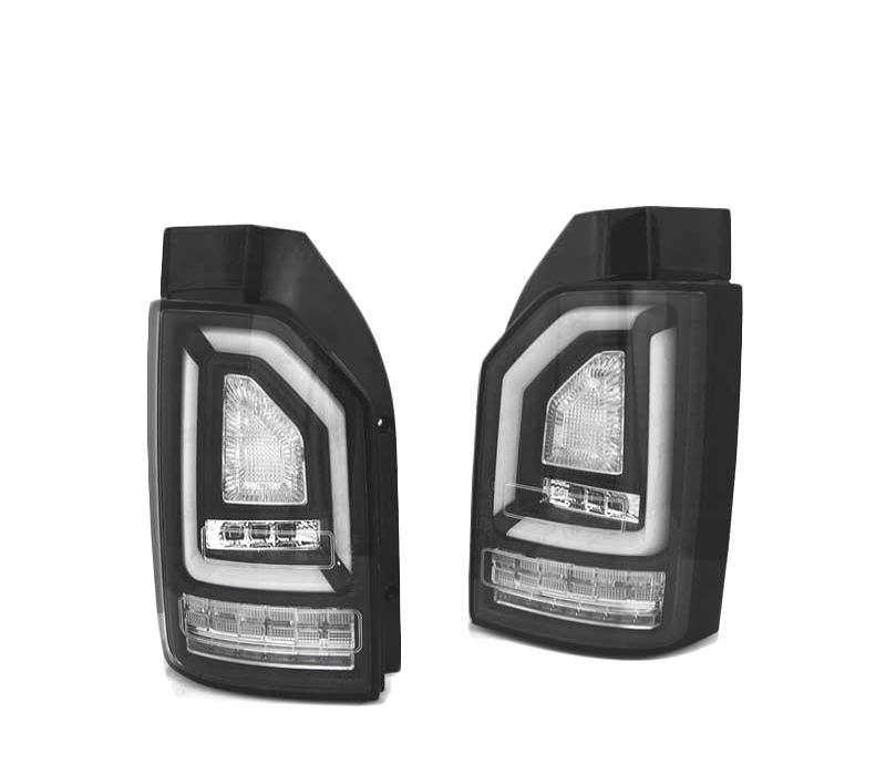 FAROLINS TRASEIROS LED DINÂMICO VOLKSWAGEN VW T6 15-19 BLACK PRETO