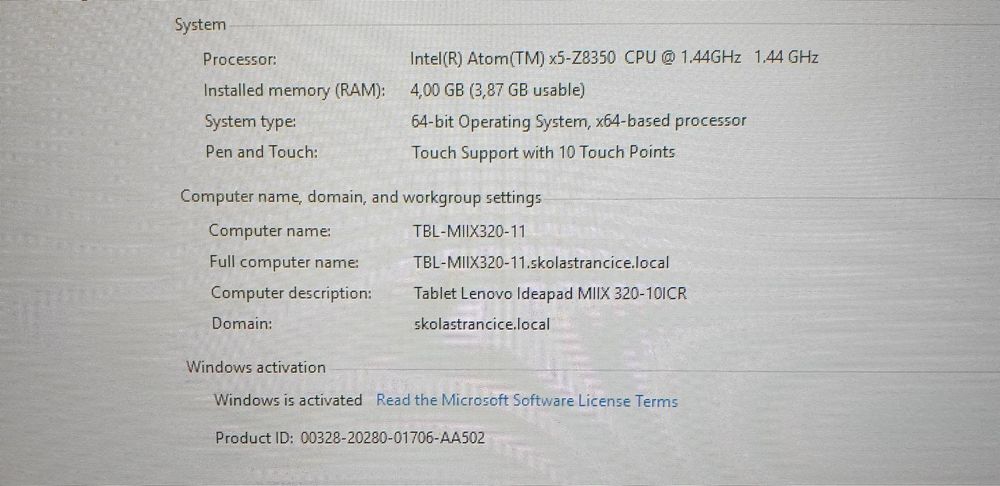 Lenovo MIIX 320 80XF