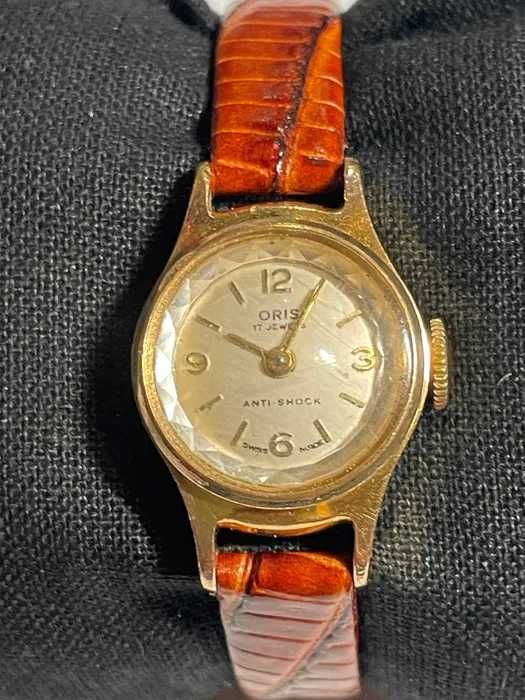 Zegarek Oris Vintage pozłacany 17 jewels anti-shock 17mm
