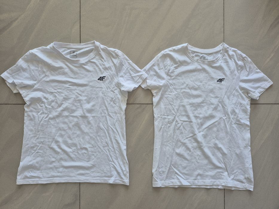 Zestaw 2 koszulek białych t-shirt 4F 158cm