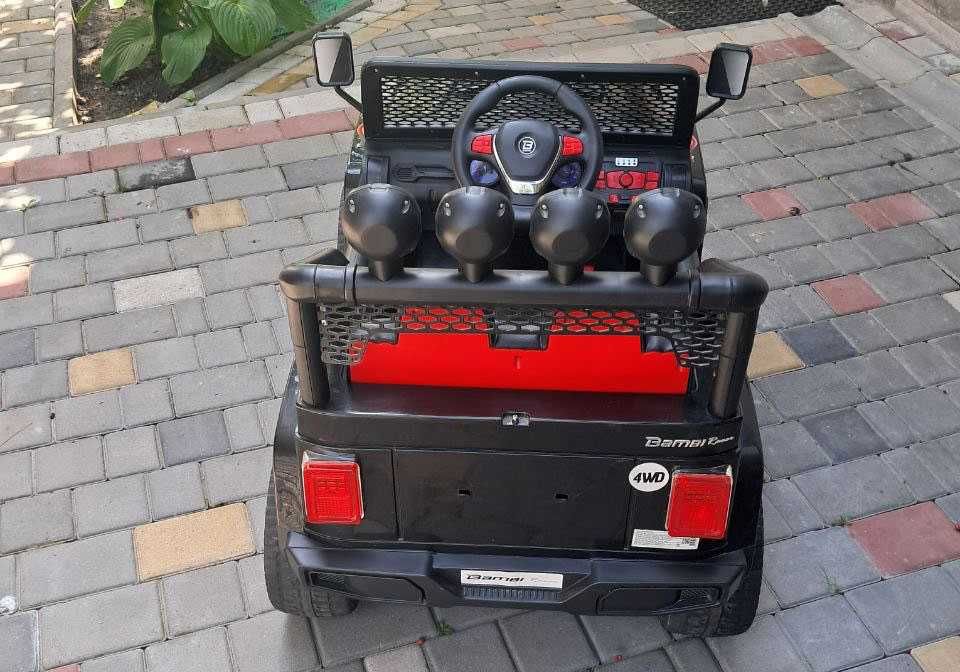 Дитячий електромобіль Jeep Wrangler Bambi M 3237EBLR-2-3, 4×4