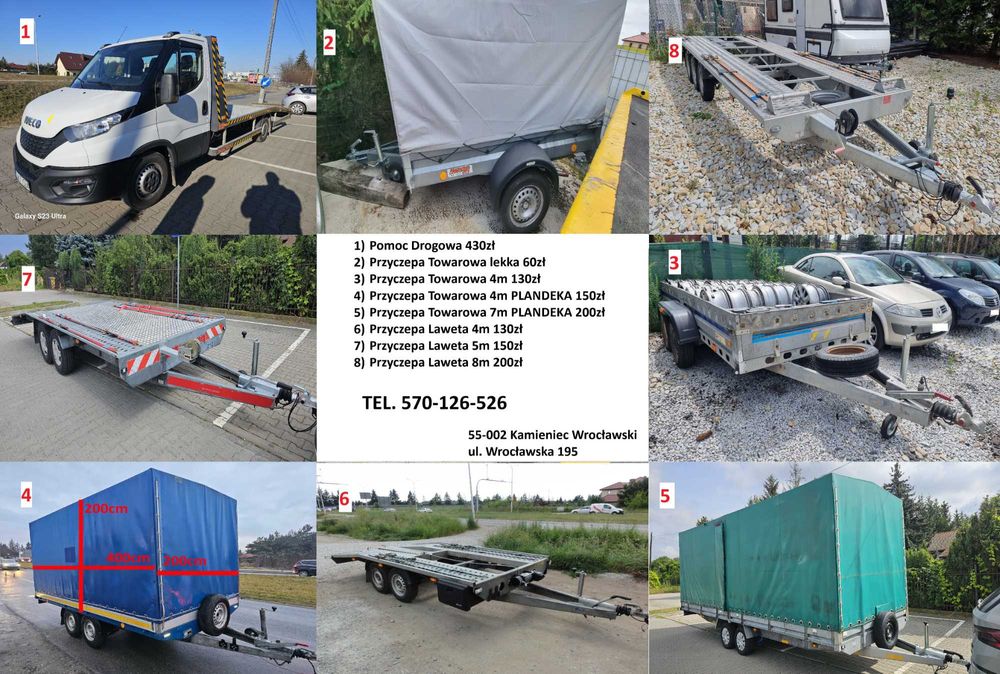 Wynajmę Pomoc Drogową Iveco Daily Kat ,,B" 3500kg