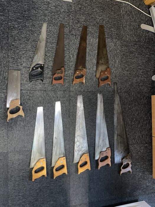 Dez serrotes Ramada antigos em lote