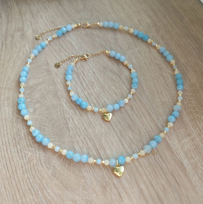 Komplet. Kamienie naturalne