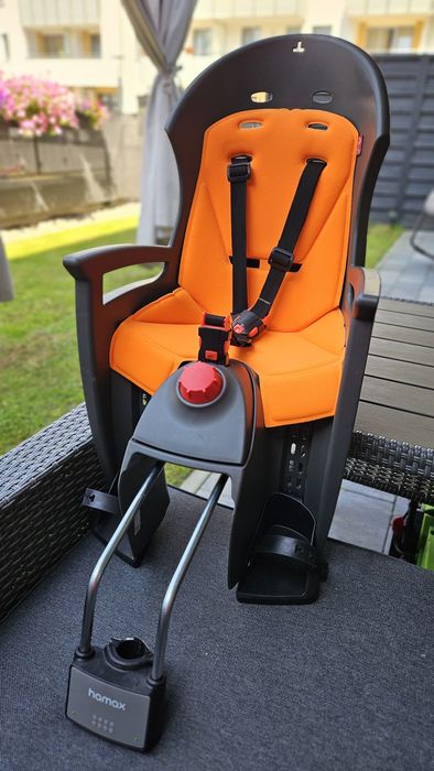 Fotelik rowerowy HAMAX Siesta Orange do 22 kg