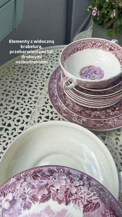 Wedgwood Ferrara – duży serwis porcelanowy, ponad 45 elementów