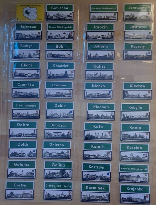 Magnes turysty województwo Wielkopolskie 122 sztuki