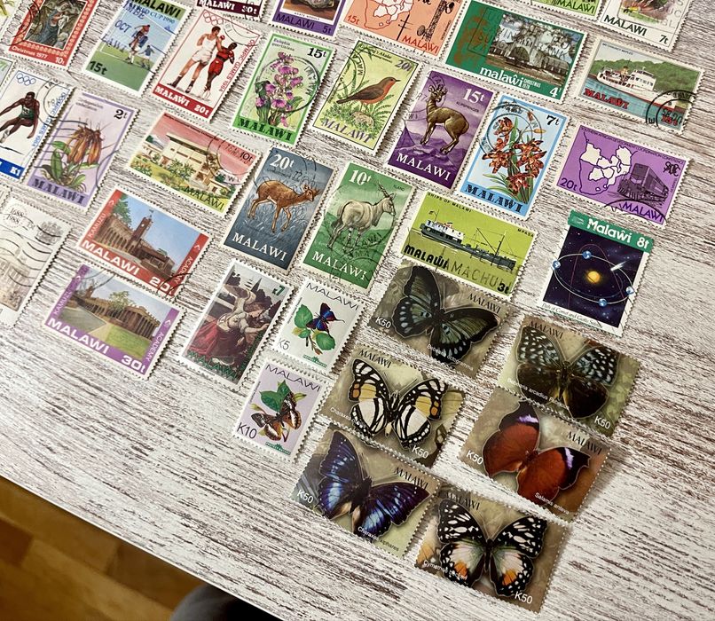 Coleção 92 selos do Malawi - Africa