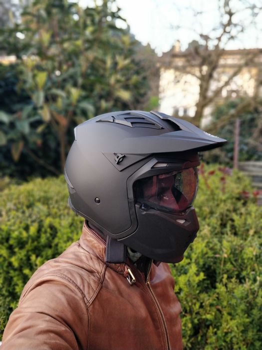 Capacete de Moto Unissexo ORZ - Retro & Versátil | Aprovação DOT