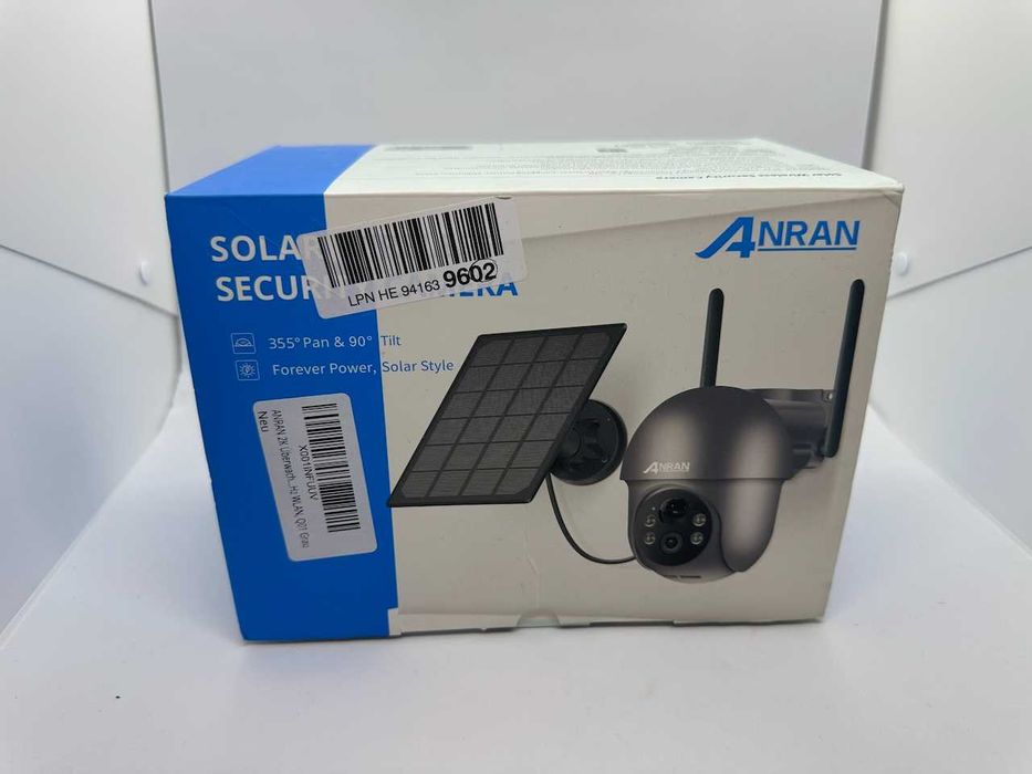 ### Câmara de Vigilância 360º com Painel Solar e Bateria ###