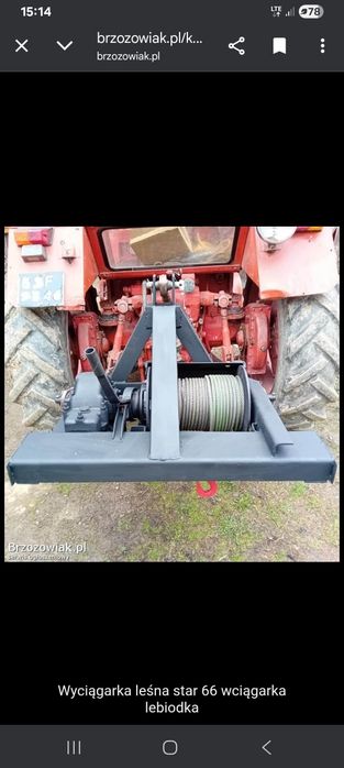 Wyciągarka leśna star 66 wciągarka lebiodka
