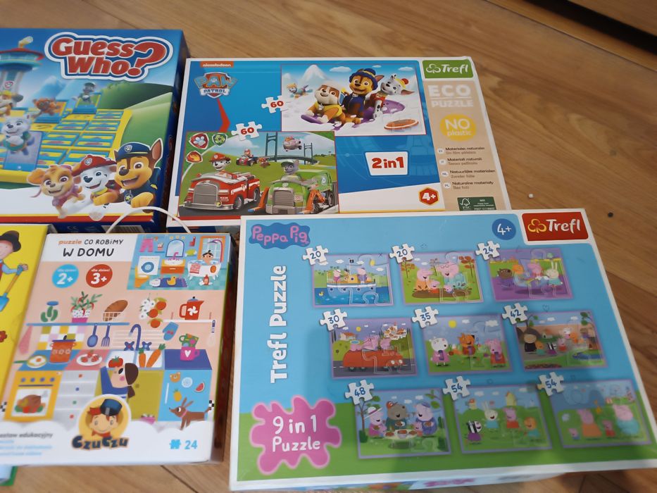 Gry, puzzle 3-4 lata odbiór osobisty