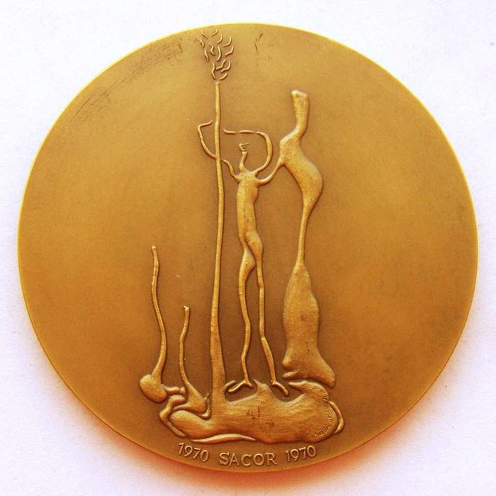 Bronze Medal of the Sacor Porto Refinery, 1970, by CHARTERS ALMEIDA