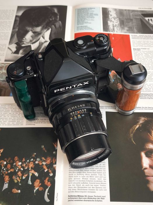 Pentax 67 з обʼєктивом Super-Multi-Coated Takumar 150mm f/2.8