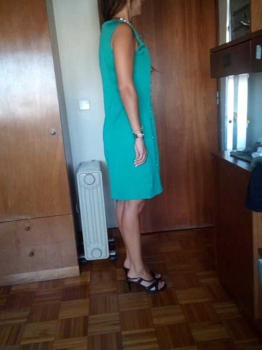 Vestido verde de primavera/verão, T. M, marca Sweet Miss