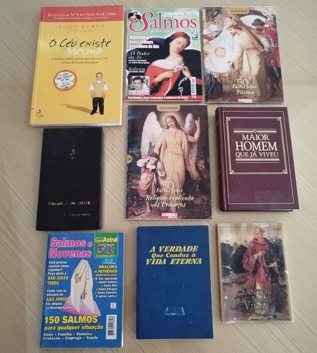 vários livros de religião valor pode variar