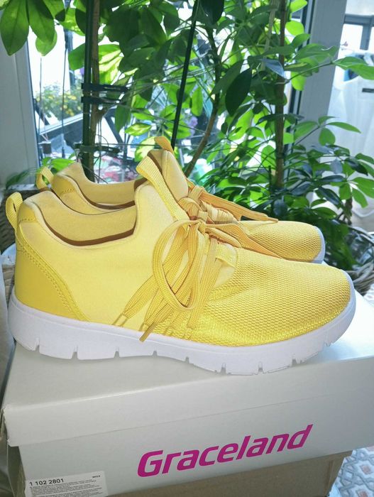 Adidasy sneakersy żółte cytrynowe Graceland Deichman 39 raz ubrane