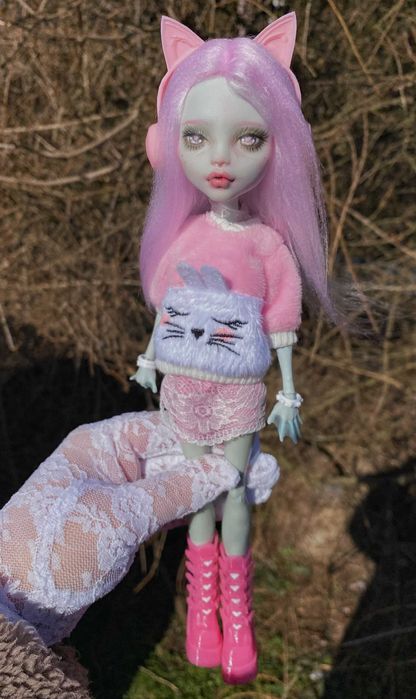 monster high lalka lagoona g1 ooak custom repaint