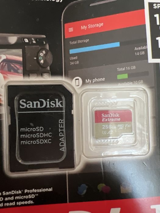 NOWA sanDisk karta 256 gb