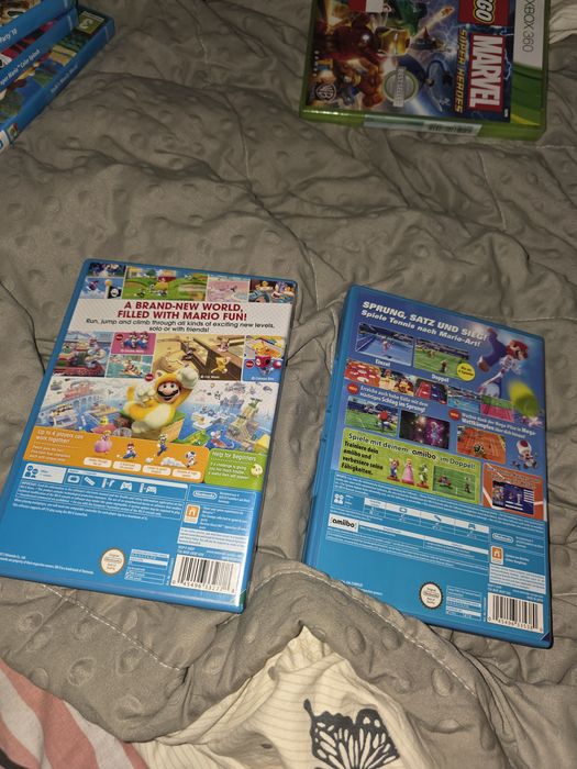 Zestaw dwoch gier  Super Mario 3 D world i Mario Tenis Ultra Smash