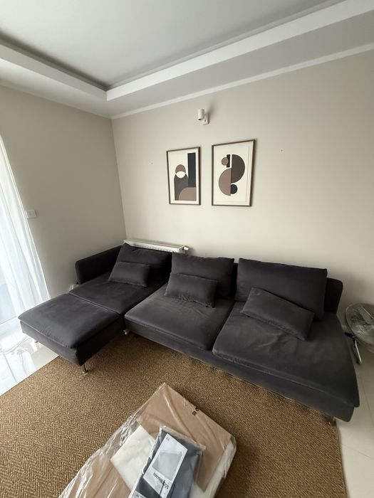 Sofa IKEA SÖDERHAMN – narożna, ciemnoszara