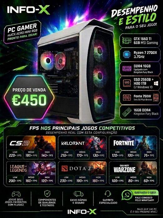 Pc Gamer alto desempenho!!