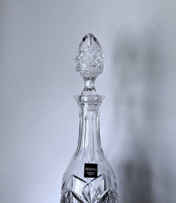 Garrafa de cristal marca Atlantis sem uso