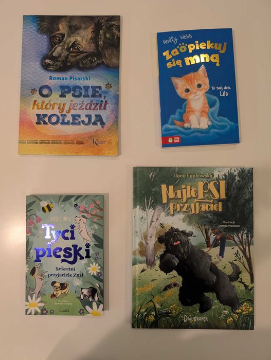 Zestaw 4 książek o zwierzętach | STAN IDEALNY