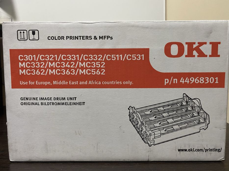 Драм-картридж OKI для C301/C321/C331/C511/C531/MC352/MC362/MC562 CMYK (44968301) під відновлення