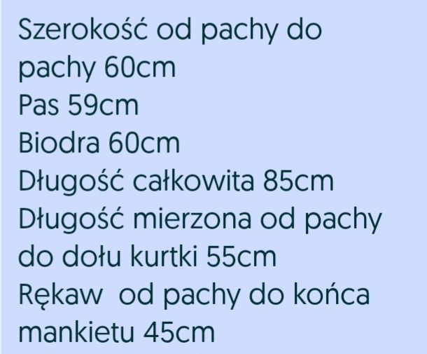 Nowa kurtka parka z kapturem XL, biust 120cm