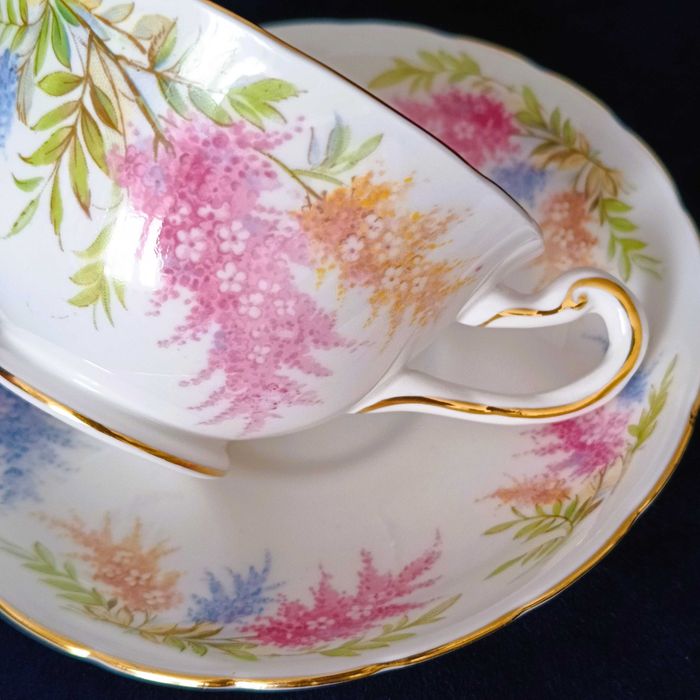 **DUO**filiżanka do herbaty porcelana Royal Chelsea 1945_1959