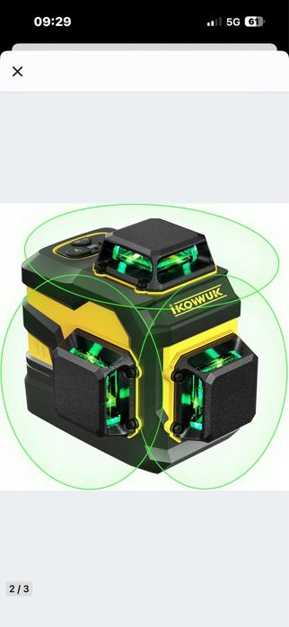 Laser 360, zielony