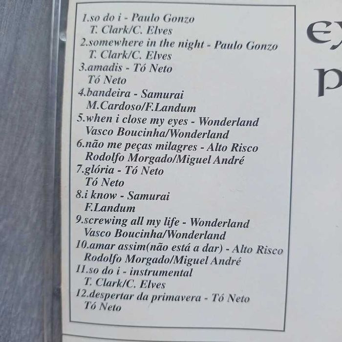 Extreme Passion CD Compilação RARO Paulo Gonzo Samurai Tó Neto