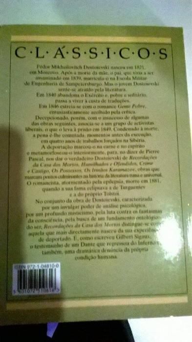 "Recordação da casa dos mortos"