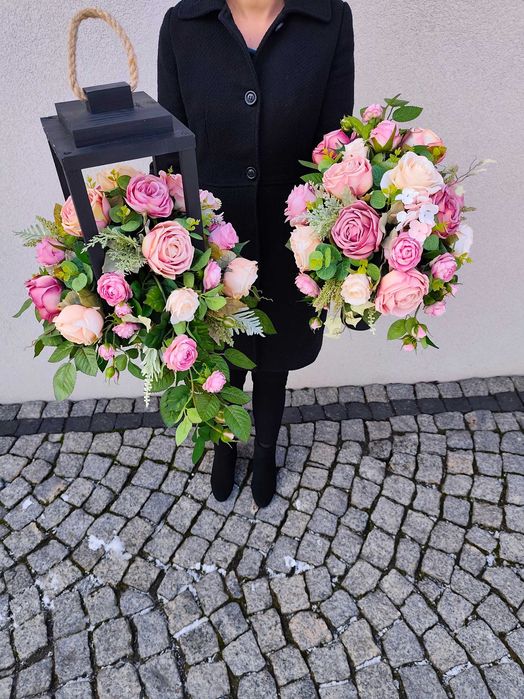 Komplet na grób, cmentarz, pomnik,kompozycja nagrobna, wiązanka,kwiaty