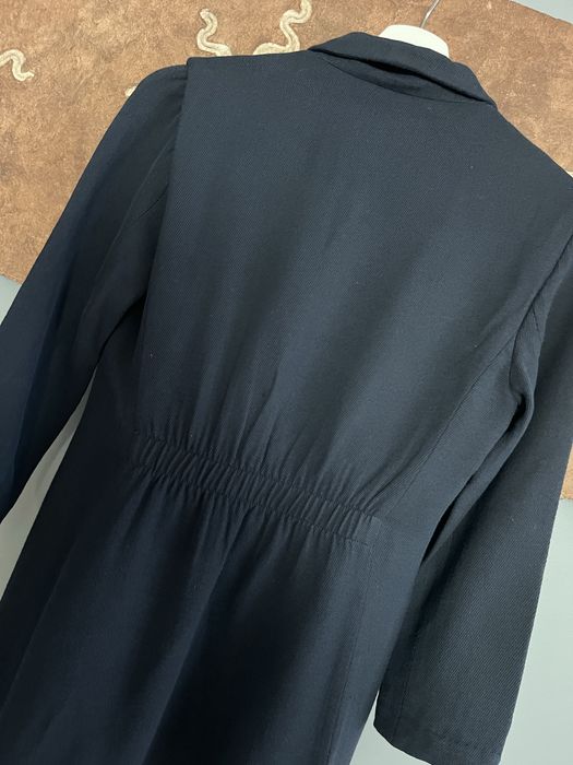 Massimo Dutti krótka sukienka żakiet granat 34 XS 36 S