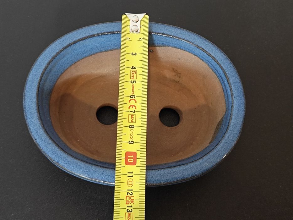 Vaso para bonsai em azul