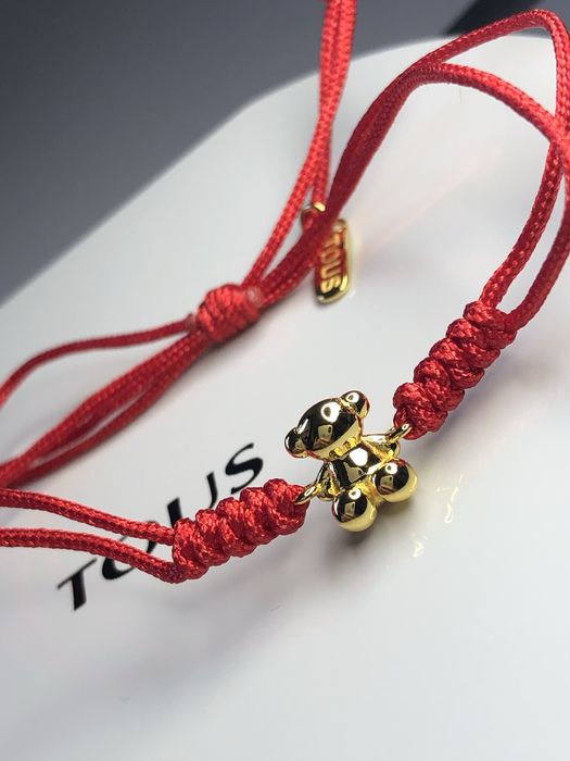 TOUS bransoletka Bold Bear czerwona