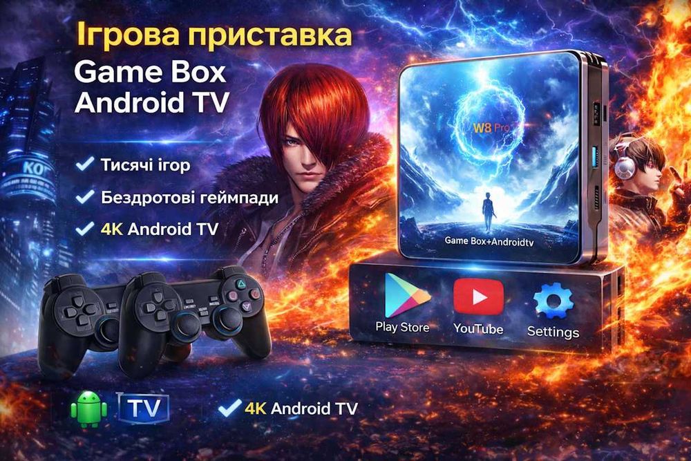 Игровая приставка Game Box PRO 8K 8GB/128GB Android 14 Smart TV HDMI 5G ...