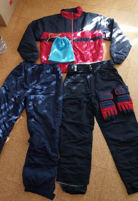 Roupa de neve. Equipamento de ski