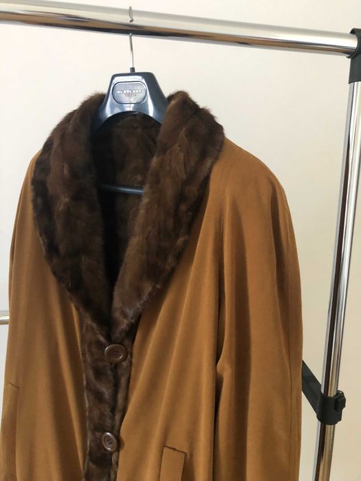Casaco comprido pele vison reversível