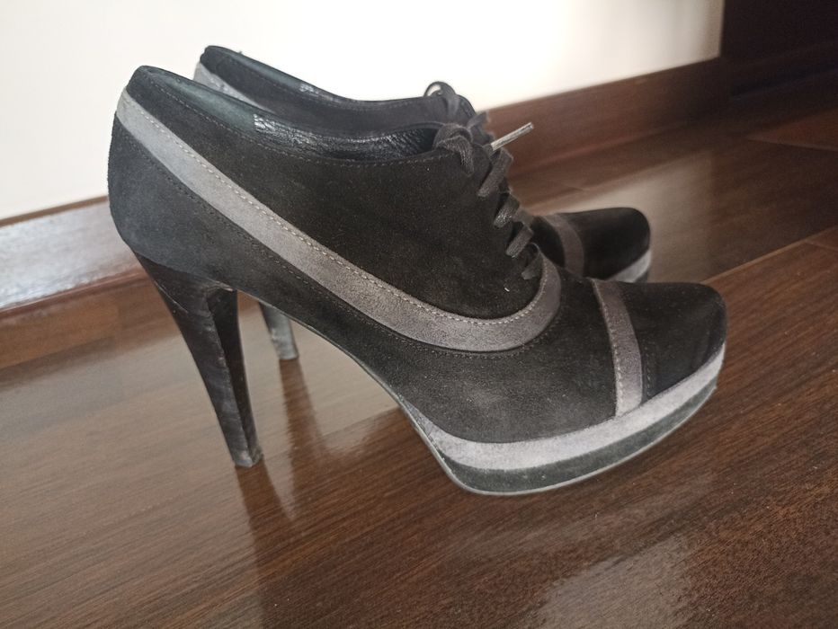 Oddam Czarne buty szpilka 37 i 1/2